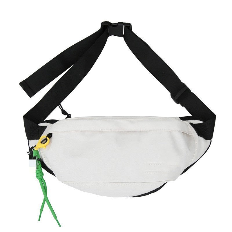 Men's Nylon Chest Bag Crossbody Slim Solid Color Pattern