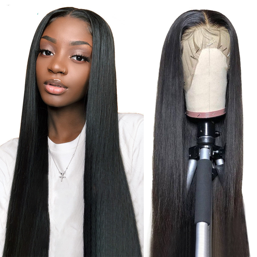 Split scalp Long Straight Wig