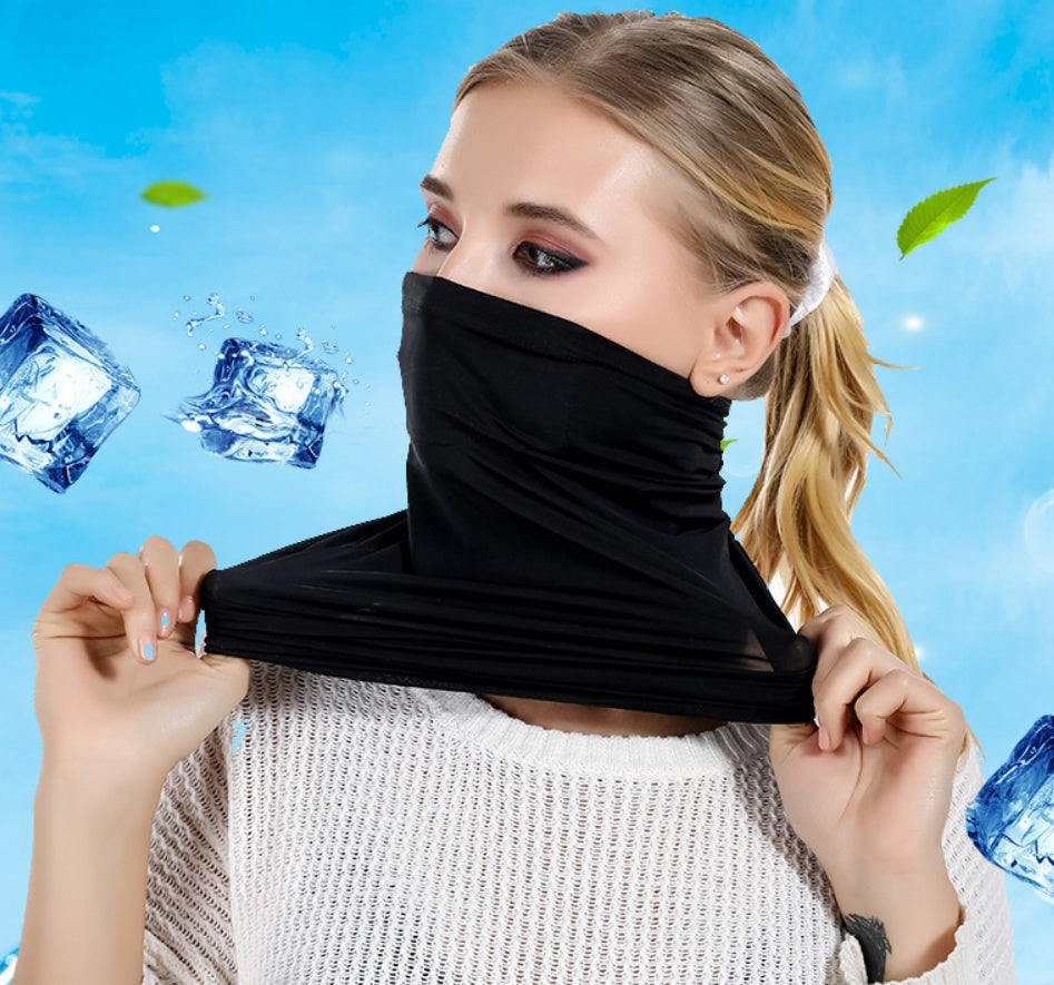 Ice silk sunscreen mask