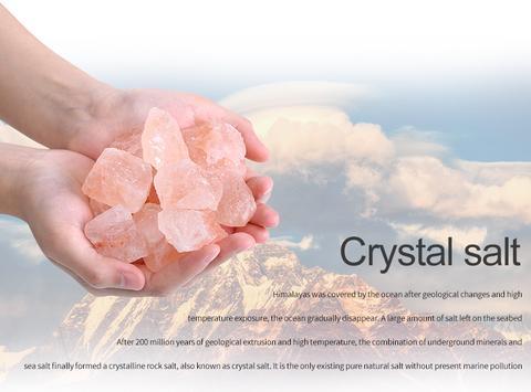 USB Crystal Himalayan Salt LED Lamp – Air Purifying Negative Ion Night Light with Color Changing