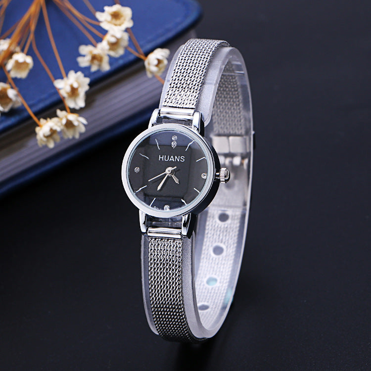 Exquisite Small Diamond Korean Fashion Ladies' Quartz Bracelet Watch