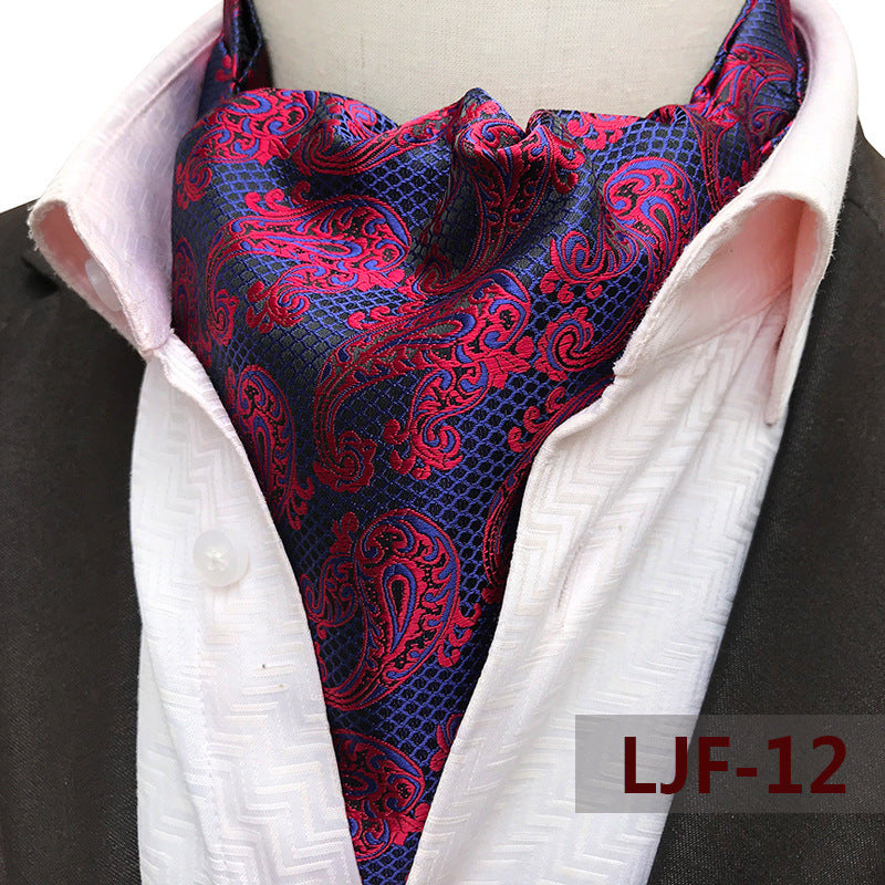 Men's British Jacquard Polyester Scarf