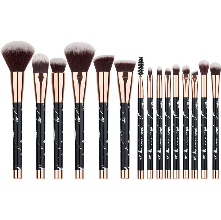 11-Piece Marble Makeup Brush Set – Professional Beauty Makeup Kit
