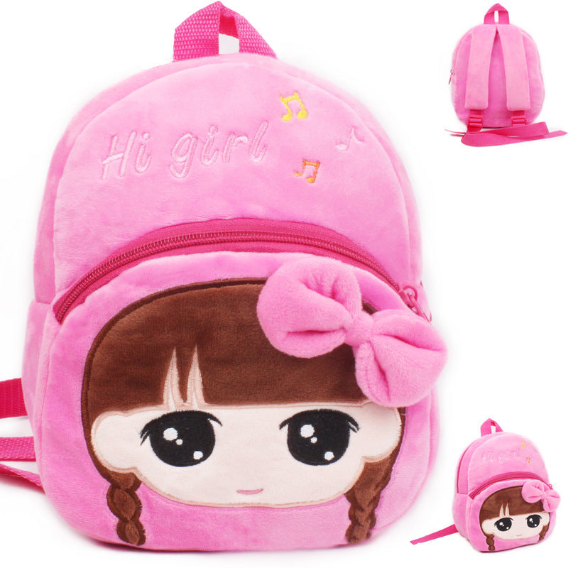 Cartoon Mini Backpack for Kids Unisex Cotton Canvas