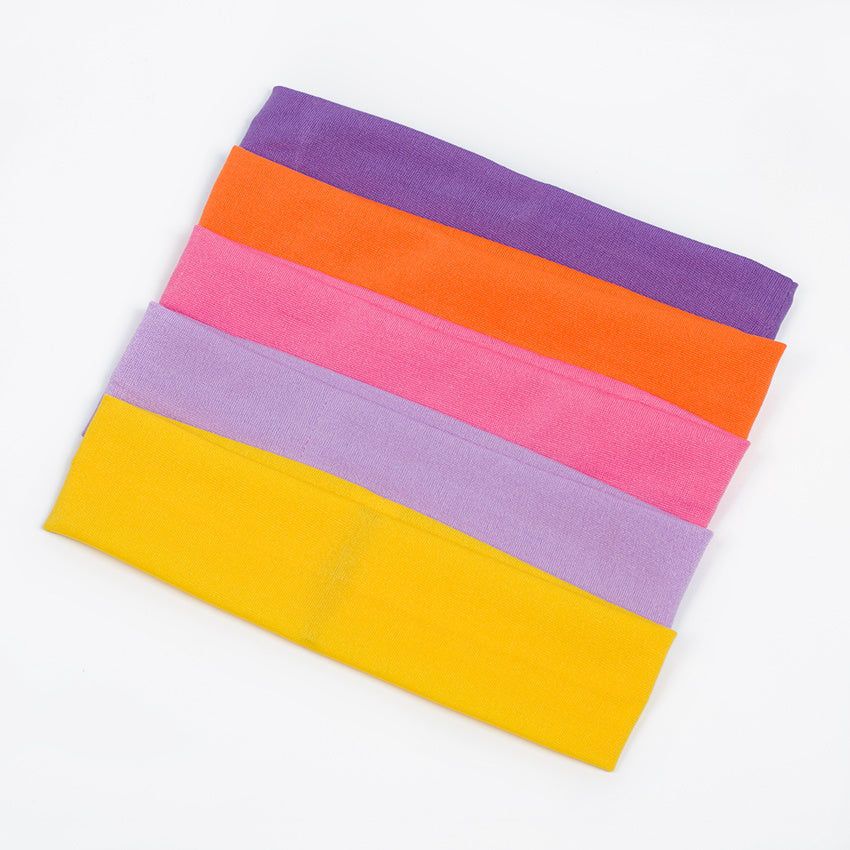 Fabric candy color women's towel yoga headband ���