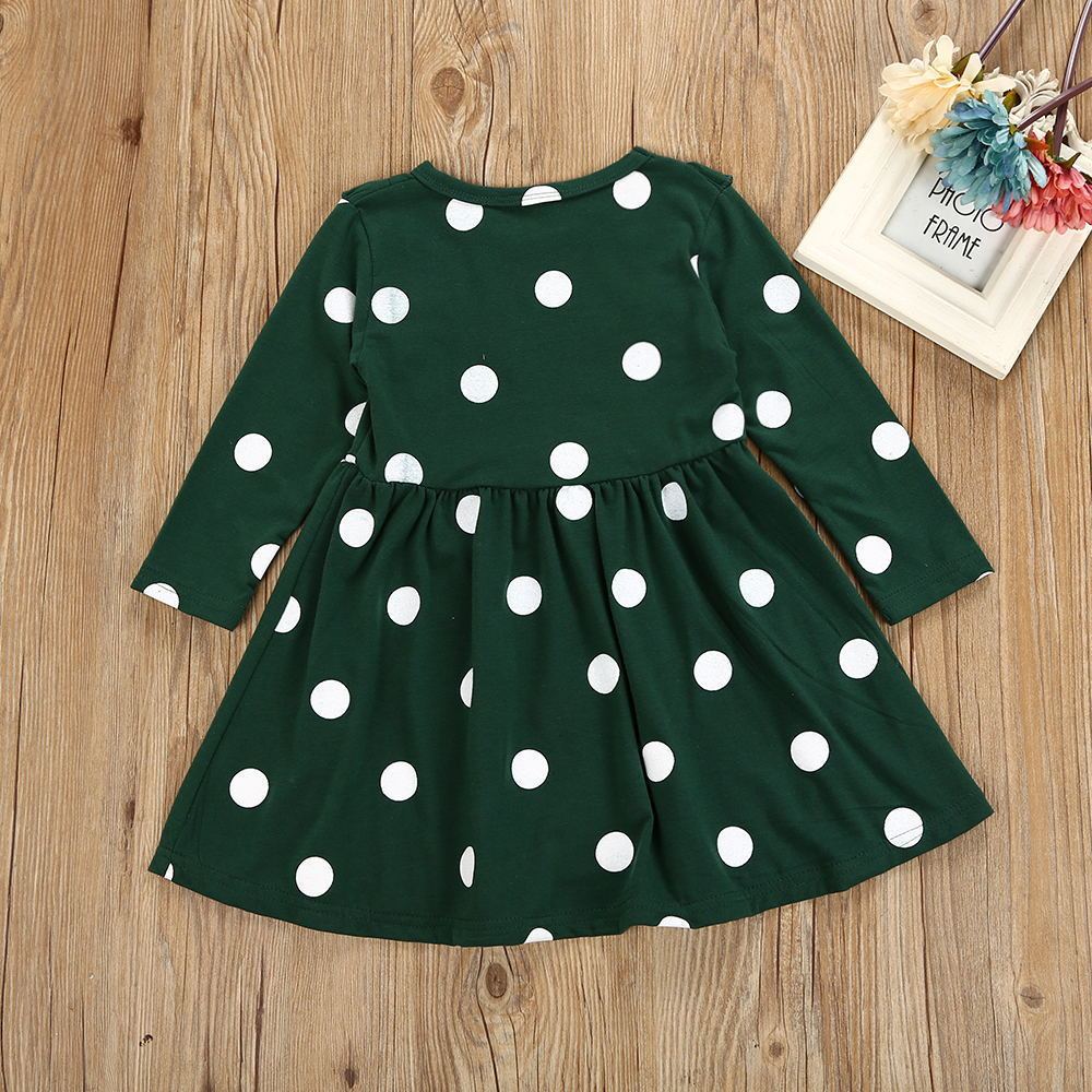Polka Dot Long Sleeve Dress