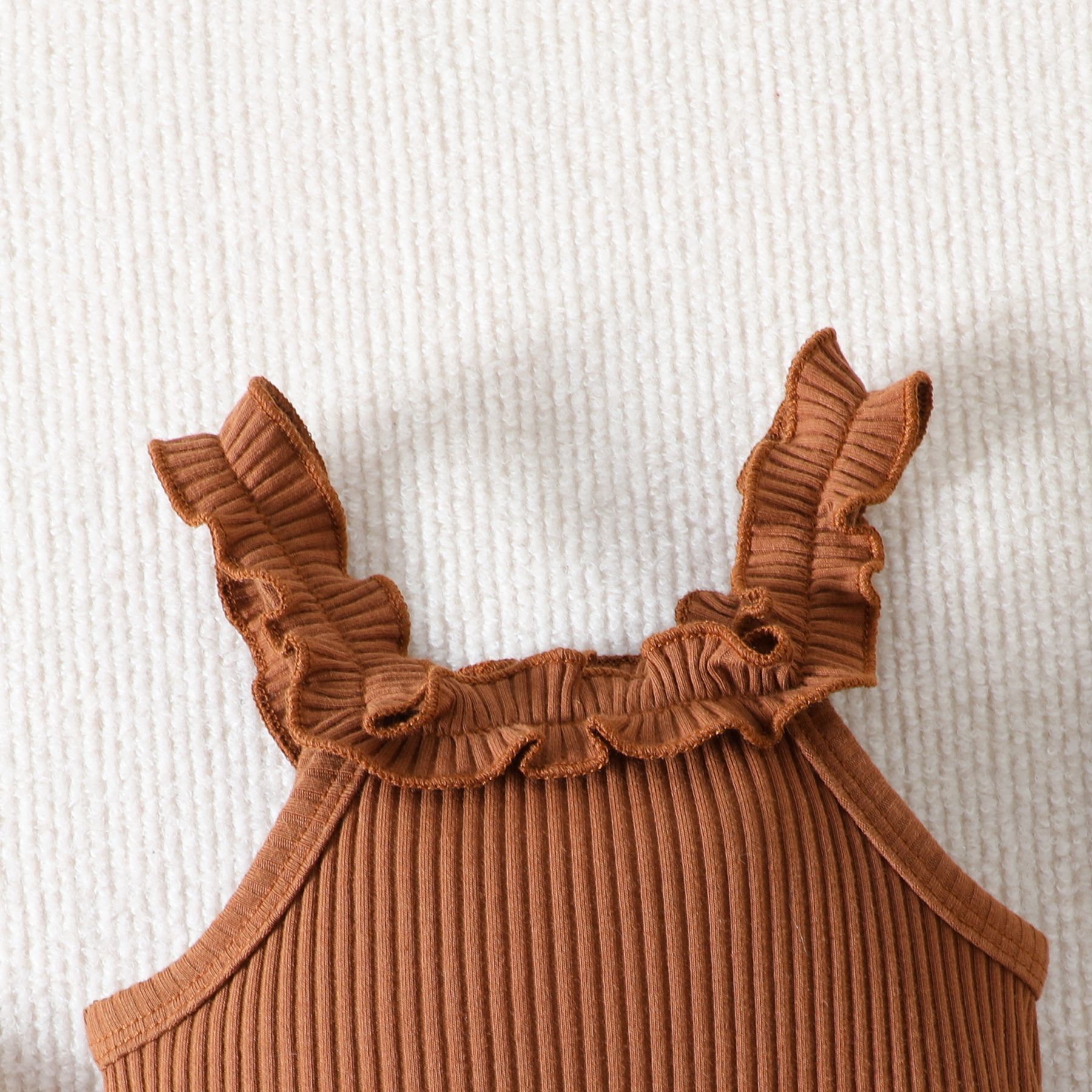 Baby Girl Summer Outfit – Cotton Two-Piece Sleeveless Jumpsuit and Shorts