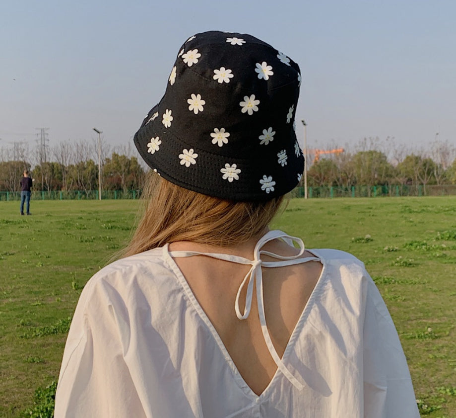 Short brim double-sided fisherman hat