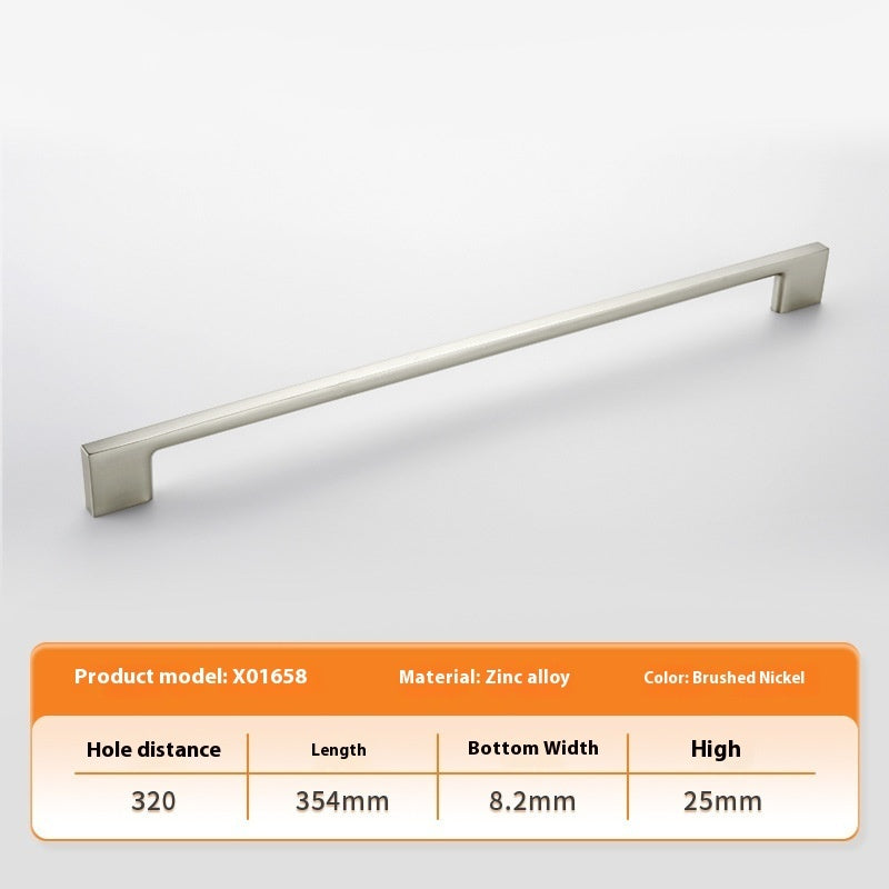 Zinc Alloy Long Handle Cabinet Door Drawer Wardrobe Handle