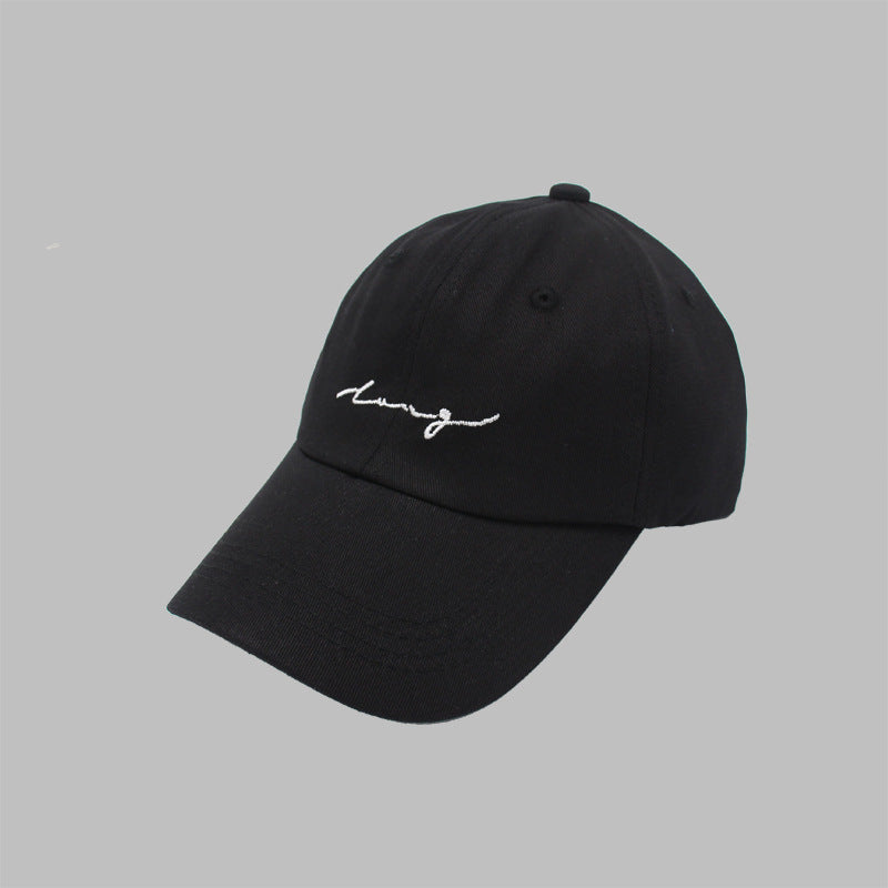 Embroidered Print Adjustable Versatile Baseball Cap