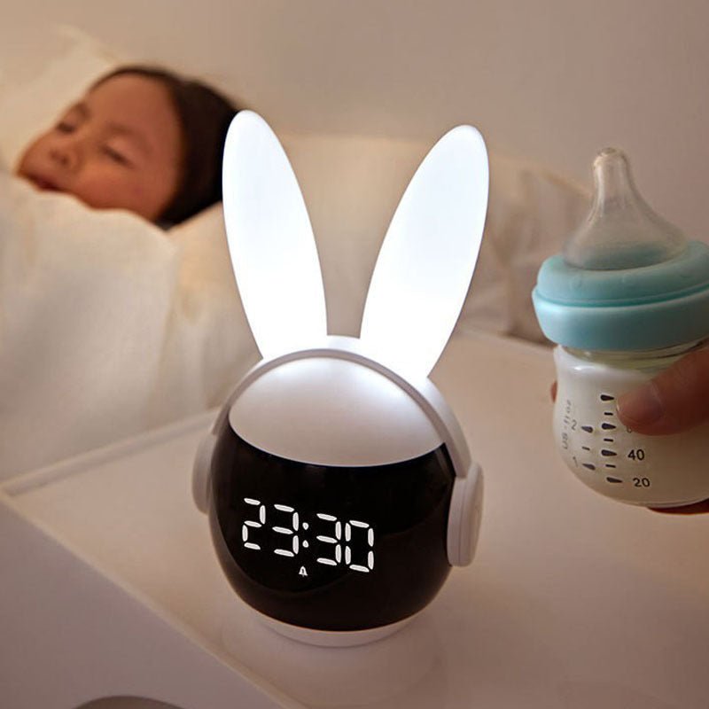 Bunny Children Clock – Smart Charging Night Light with Eye Protection