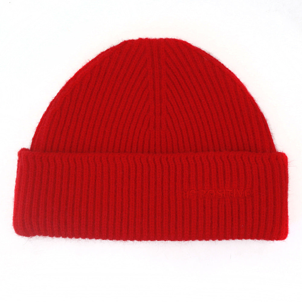 Women's Thick Knitted Woolen Hat To Keep Warm