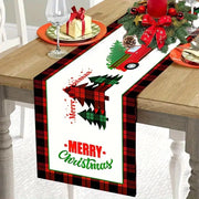 Linen Table Runner Christmas Dining Roomliving Room Decorative Tablecloth