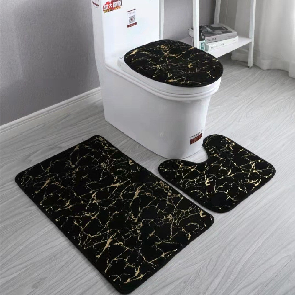 Three-Piece Toilet Set – Bathroom Mats Collection