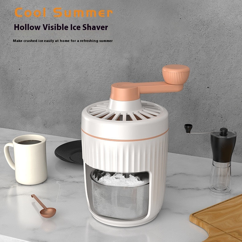 Manual Ice Shaver – Hand-Cranked Ice Crusher & Smoothie Maker