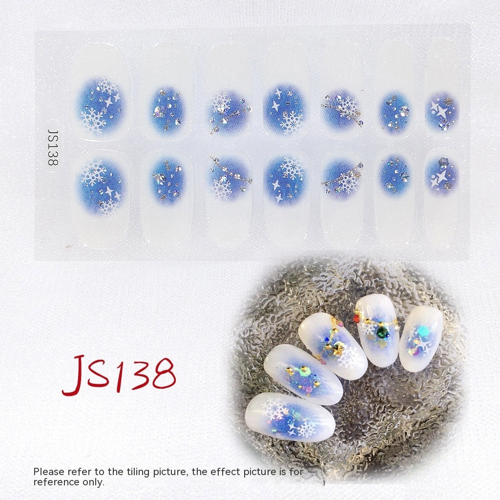Three-dimensional Craft Crystal Nail Oil Film Crystal Glass Nail Sticker