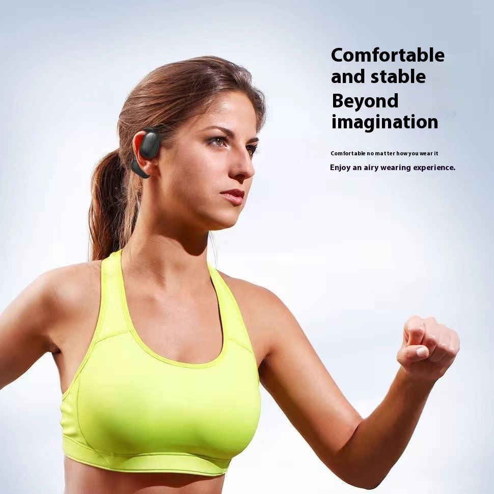 Air Conduction Air Bone Conduction Ear Hook Sports Running Wireless Bluetooth Headset Ultra-long Life Battery
