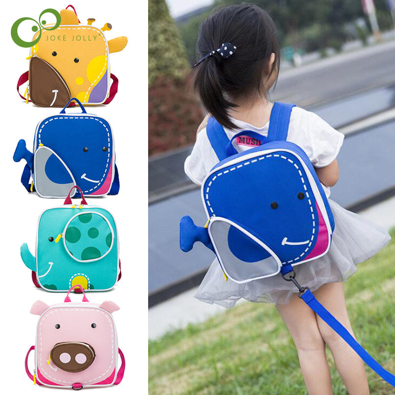 Kids Canvas Animal Student Backpack Cute Trendy For Kids