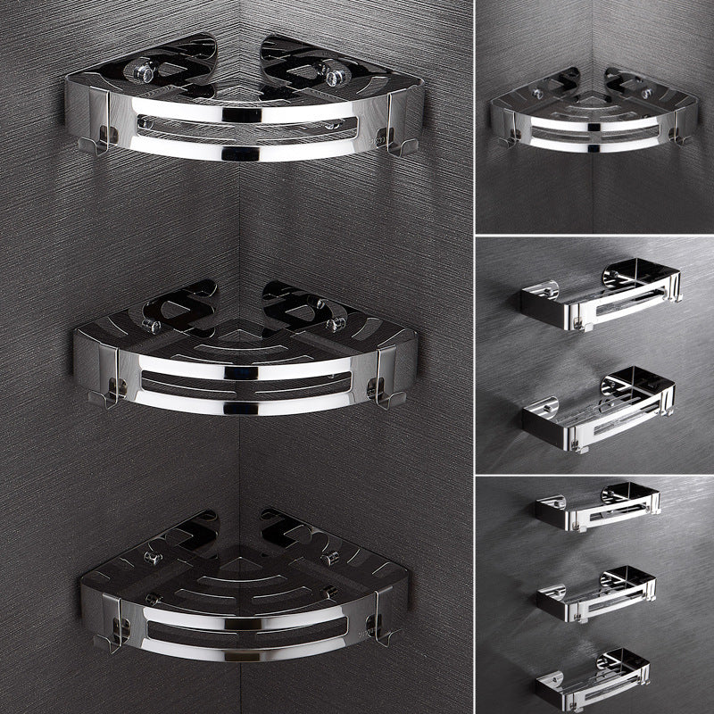 Corner Shelf for Bathroom & Toilet – Space-Saving Wall-Mounted Storage Rack