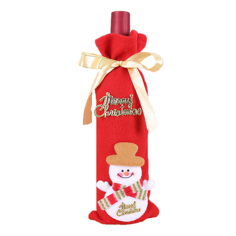 Brushed Cloth Wine Bottle Cover Bag
