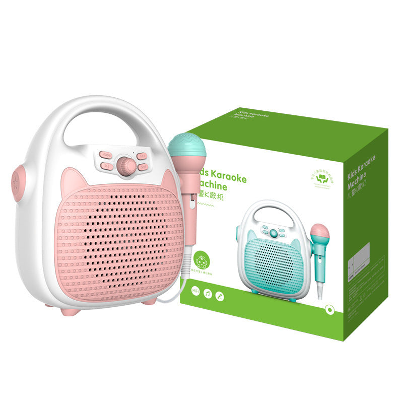 Kids Portable Plastic Bluetooth Karaoke Machine With Mic