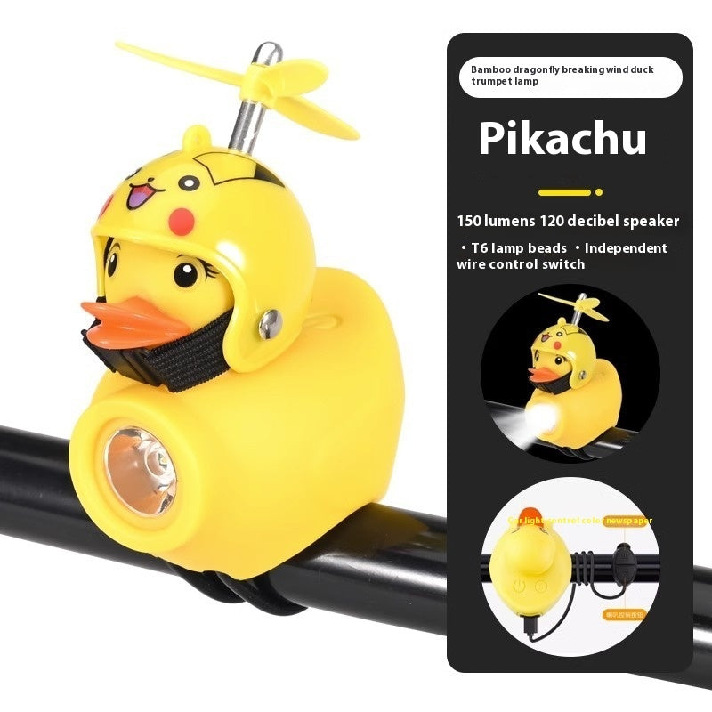 Bicycle Lights Night Riding For Children Broken Wind Duck Horn