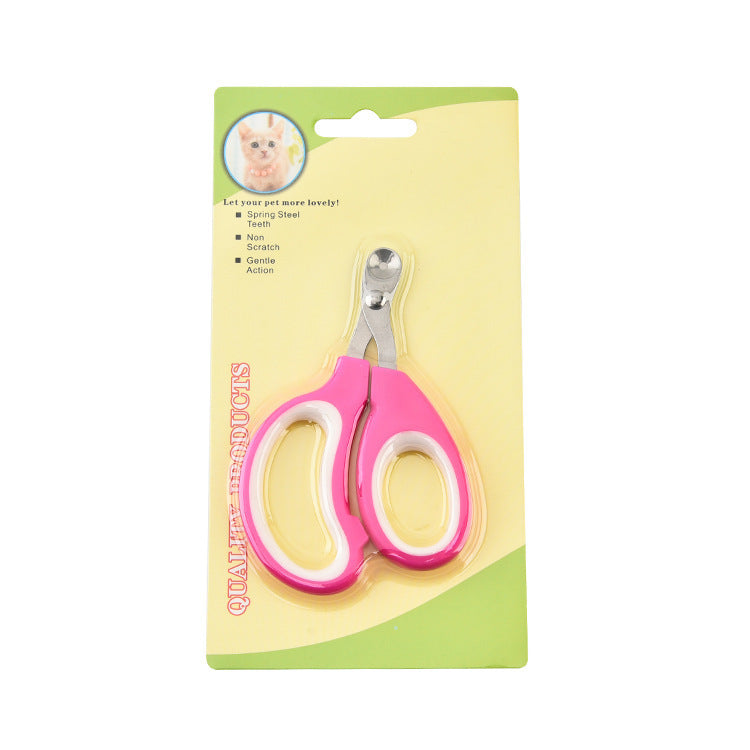 Pet Cat Round Hole Limit Nail Scissors