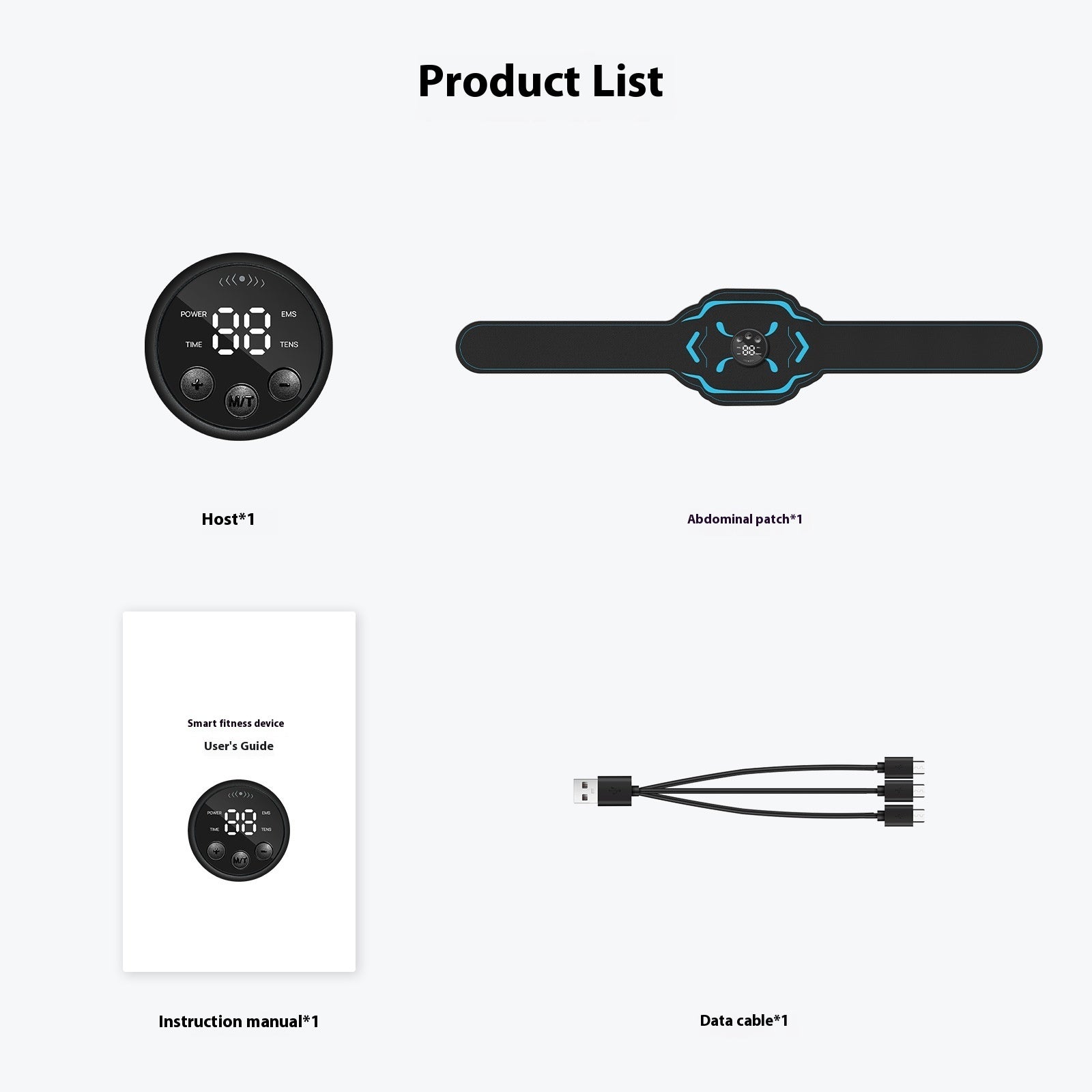 Intelligent Timed EMS Massage Belt For Lazy People To Exercise At Home