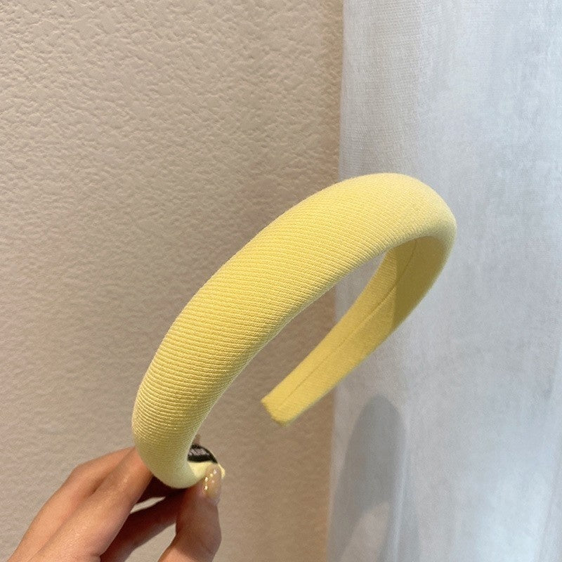 Simple Hair Accessories High Cranium Sponge Cloth Headband