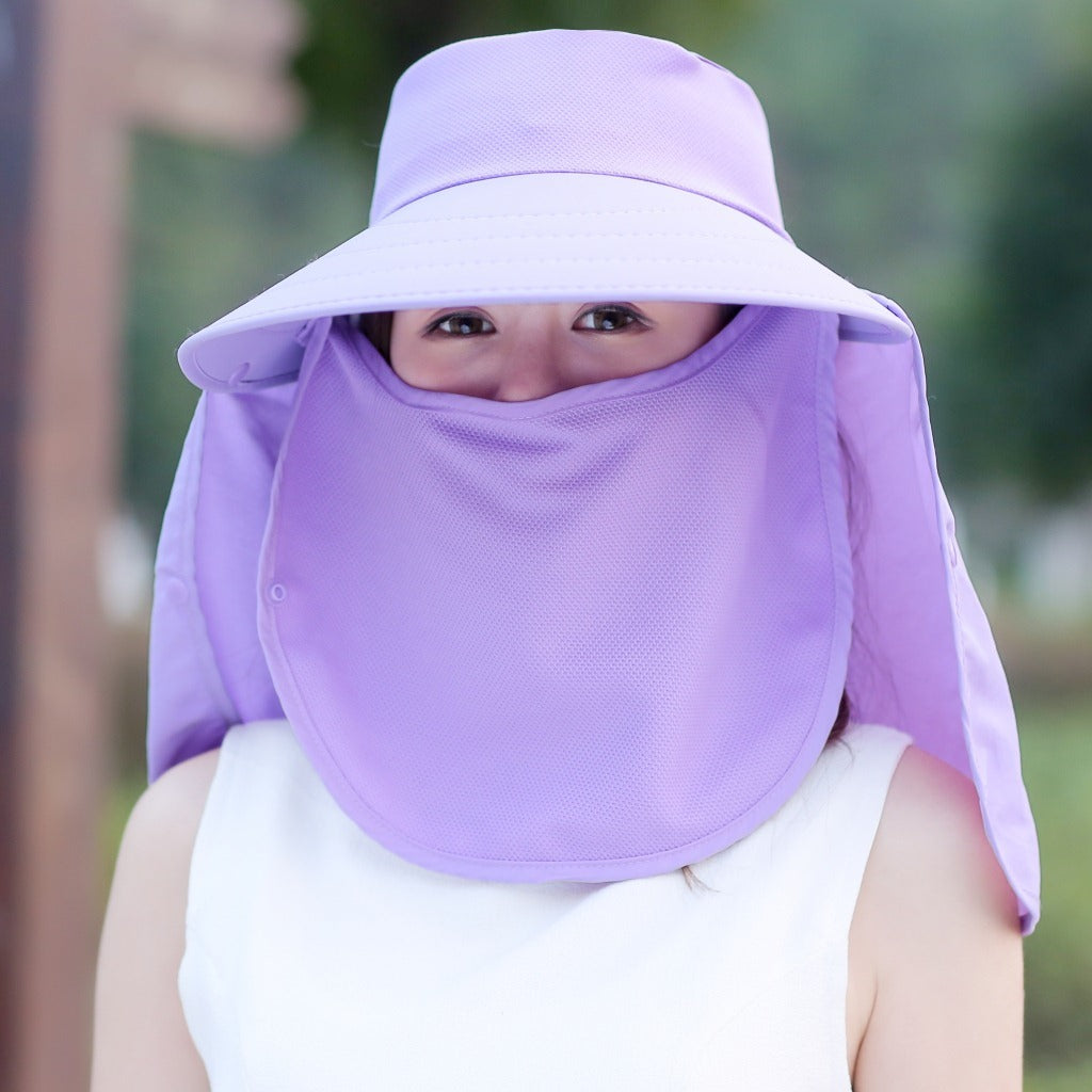 Hat female covering summer UV protection
