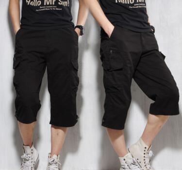 Men’s Summer Cropped Cotton Pants – Lightweight Casual Wear