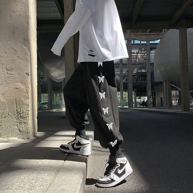 Men’s Printed Bouquet Casual Joggers – Fashion Street Style Pants