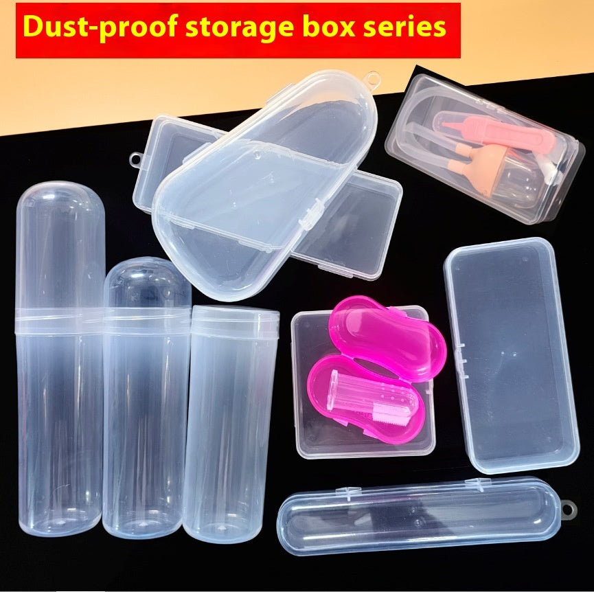 Plastic Teether Box Toothbrush Spoon Storage Box