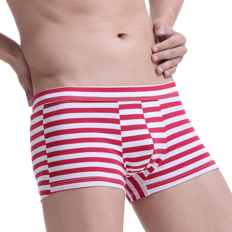 Men's underwear with a square corner