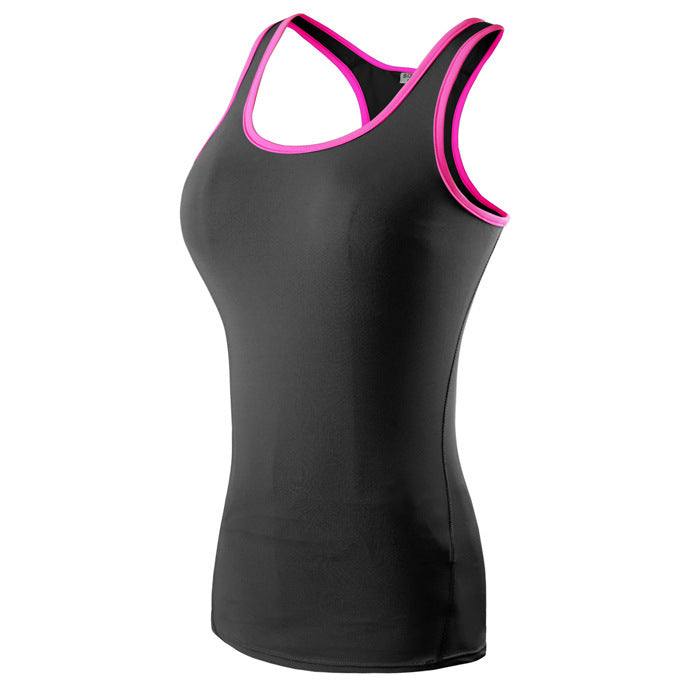 Women’s Plus Size Tank Top with Built-In Bra – Sleeveless Fitness & Yoga Vest