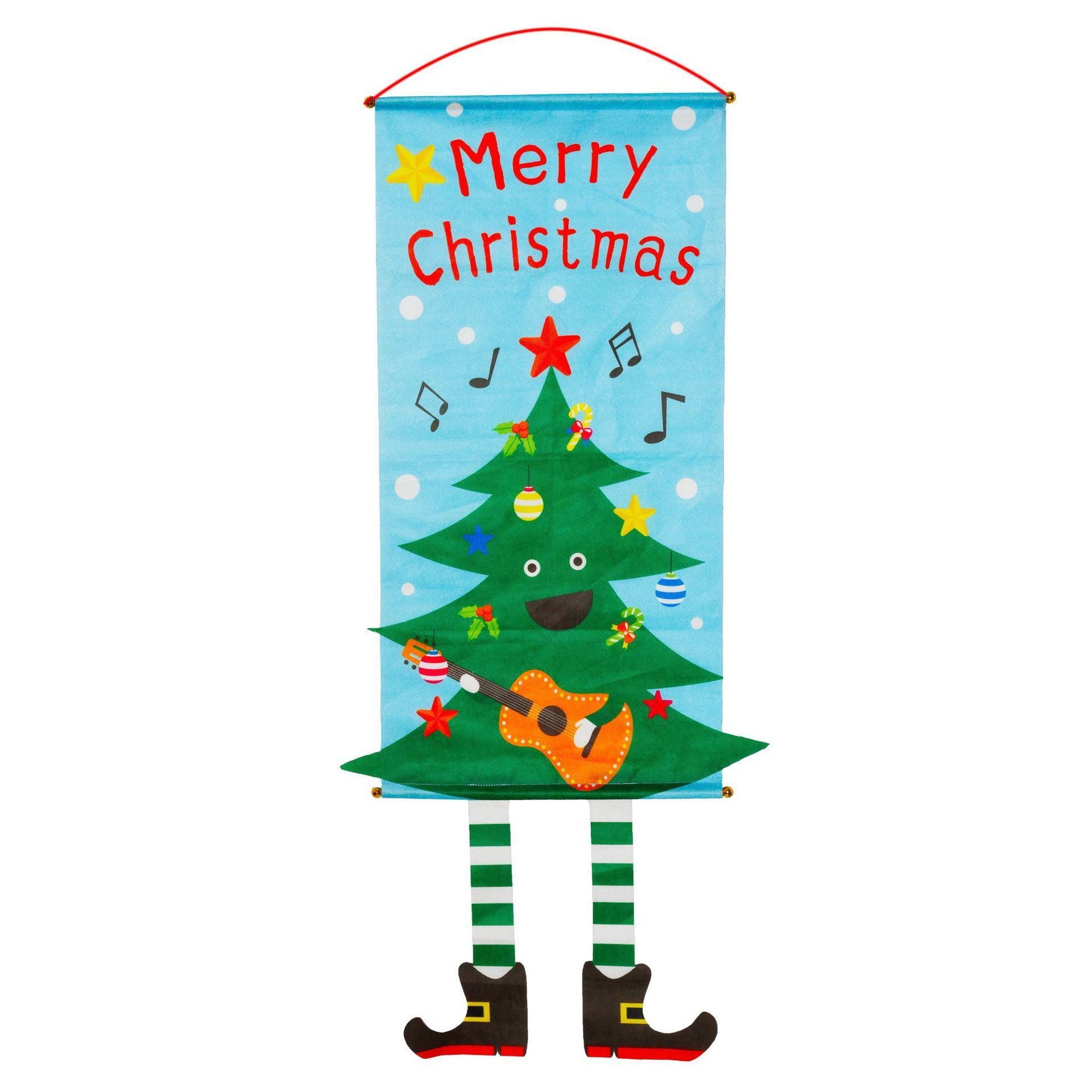Christmas Couplet Curtain Banners Hanging Flag Window Pendants