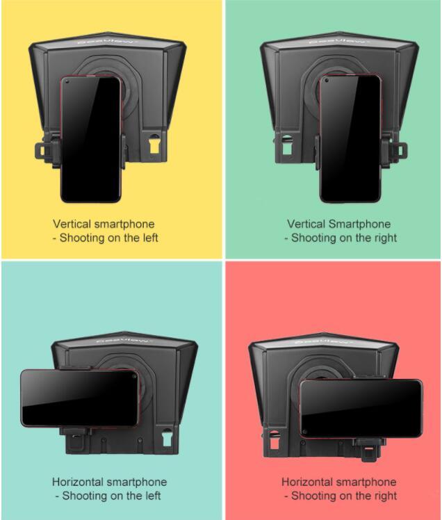 Portable Smartphone Teleprompter – Mini Phone Prompter for Video & Live