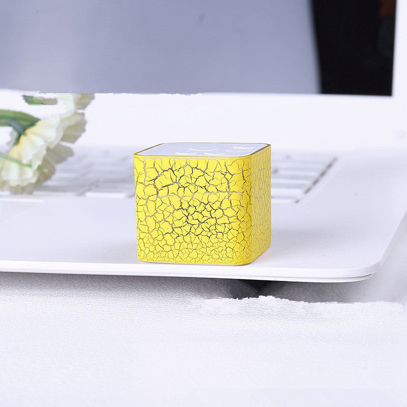 Mini Card Water Cube Colorful Lights External Mp3 Player