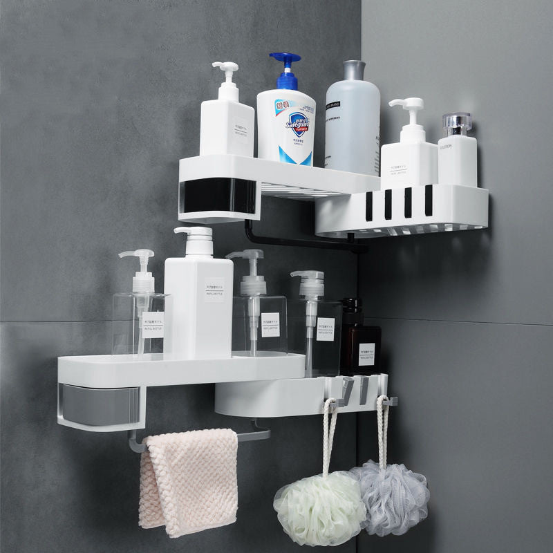 Bathroom Corner Shelf – Wall-Mounted Storage Rack