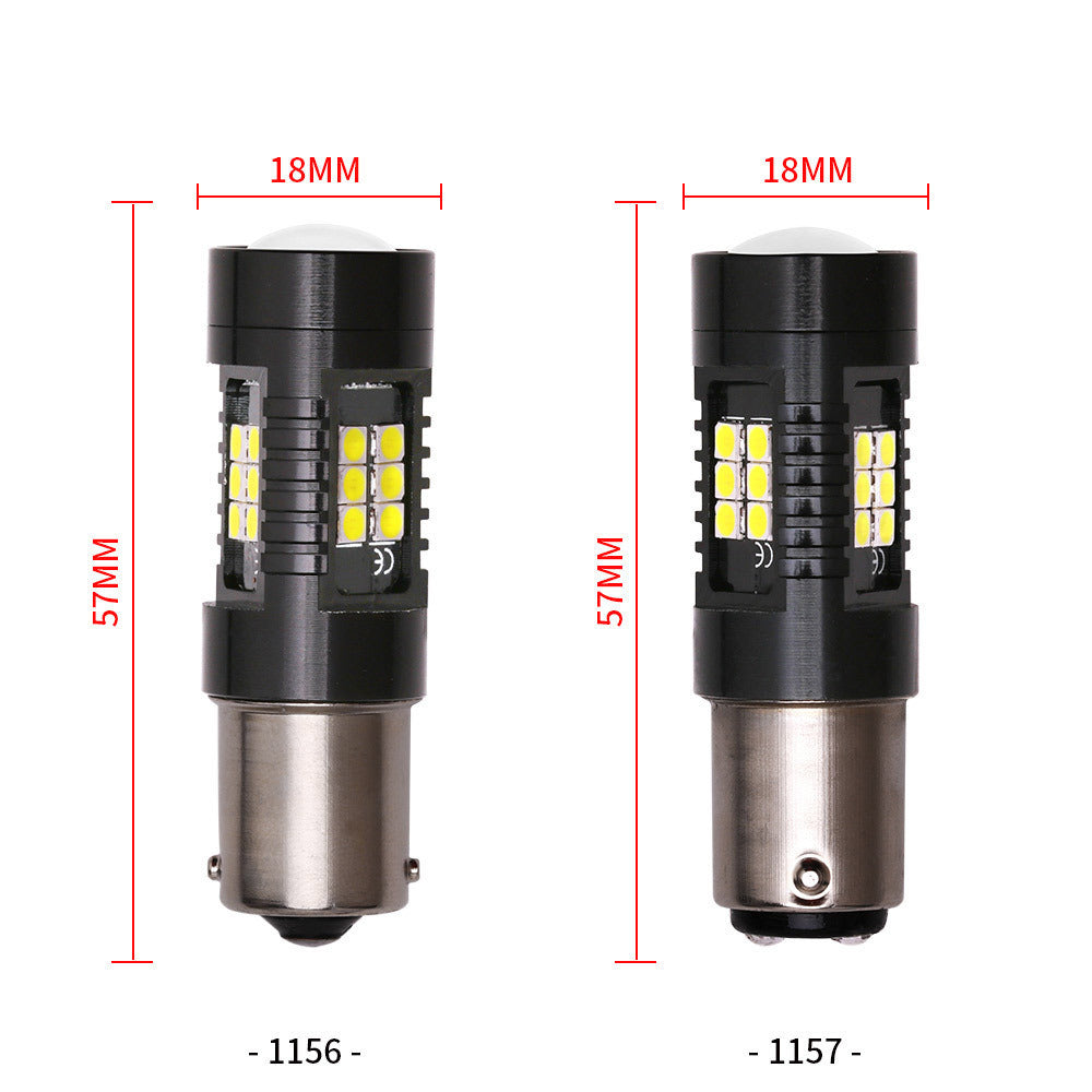 Automotive LED turn signal 1156 1157 BA15S 2835 3030 21SMD S25 reversing brake light