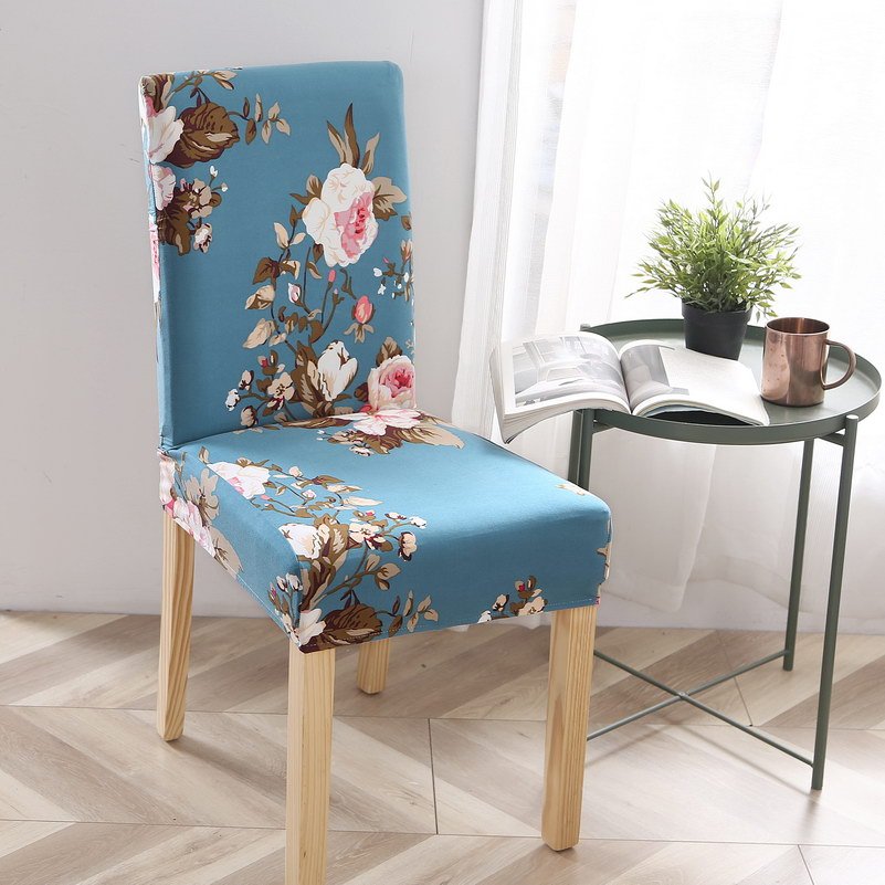 Elastic Siamese Solid Color Stretch Office and Hotel Chair Cover