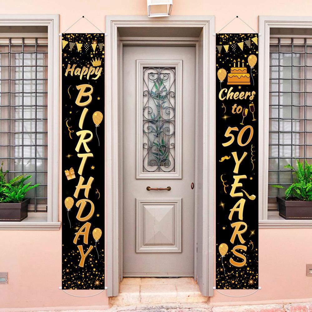 Festive Red Banner Cloth Birthday Party Couplet