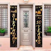 Festive Red Banner Cloth Birthday Party Couplet