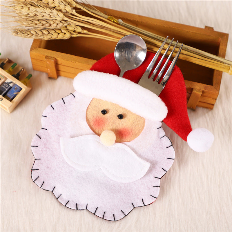Christmas Cutlery Holder Decorations for Restaurant and Hotel Table Layout