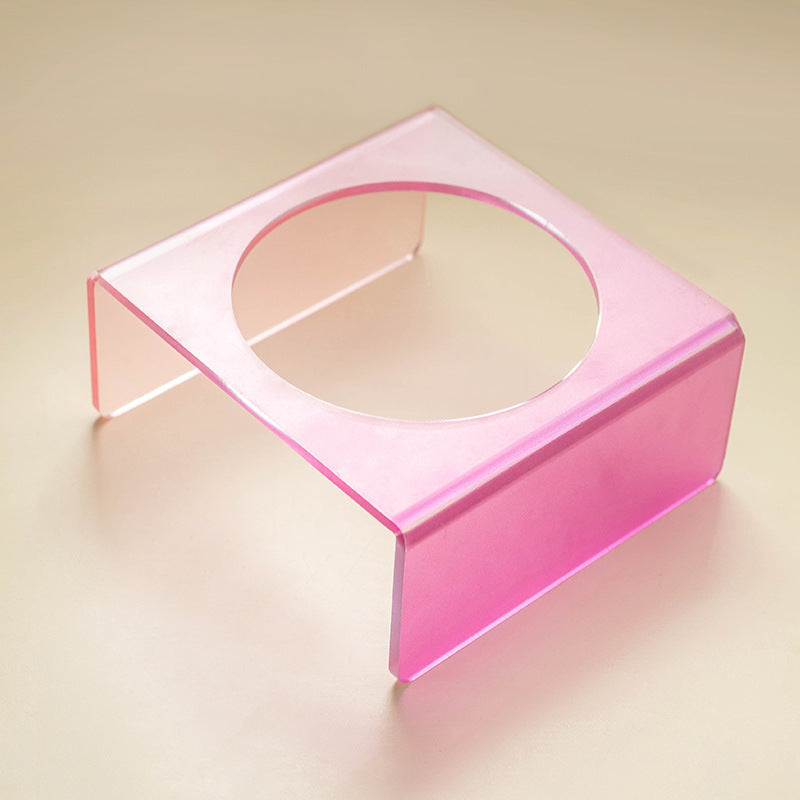Cat Bowl Rack Acrylic Dog Bowl Anti-tumble