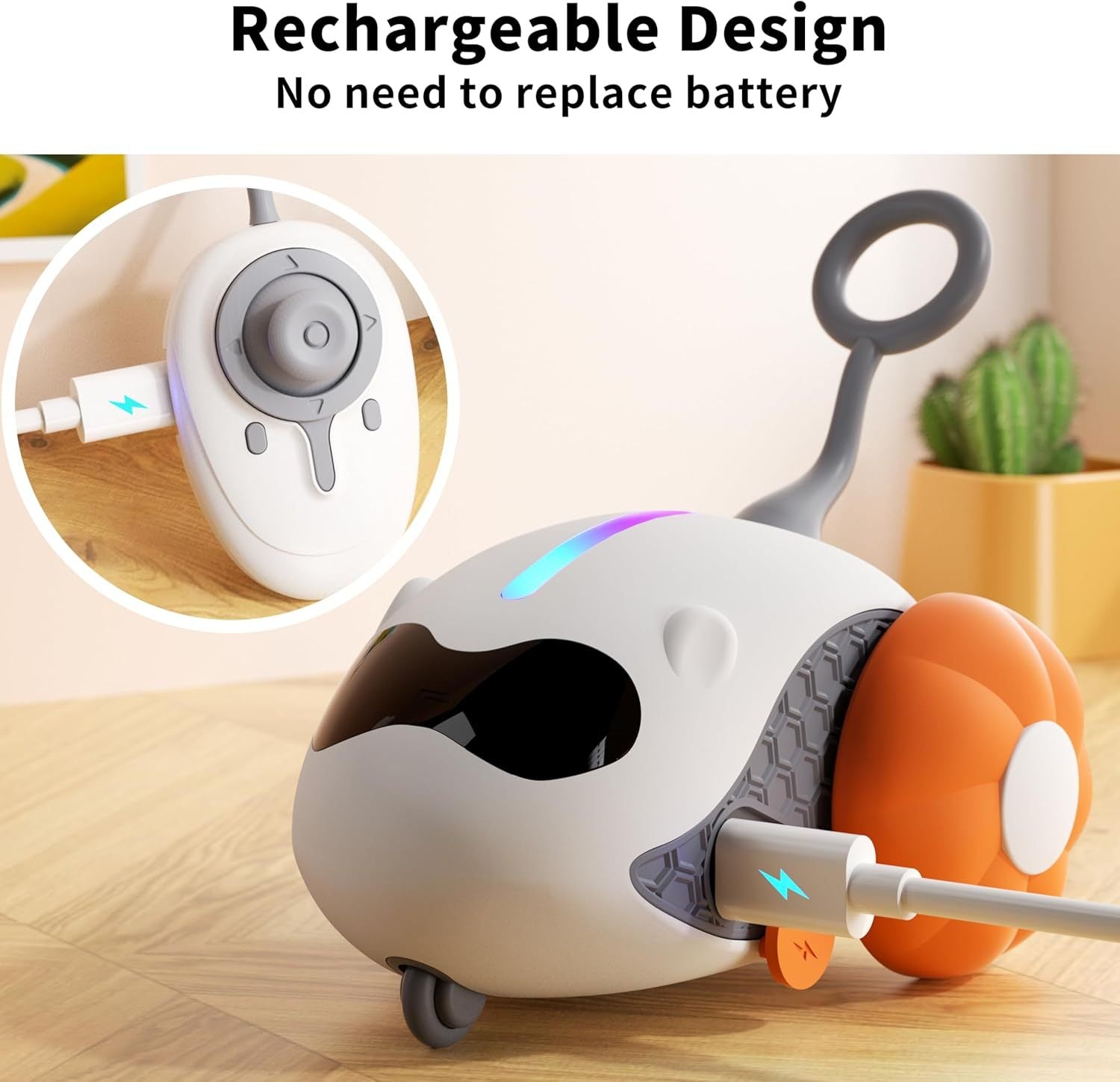 Smart Rechargeable Remote-Controlled Interactive Cat Toy