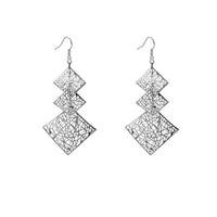 H12361hollow Diamond Silver