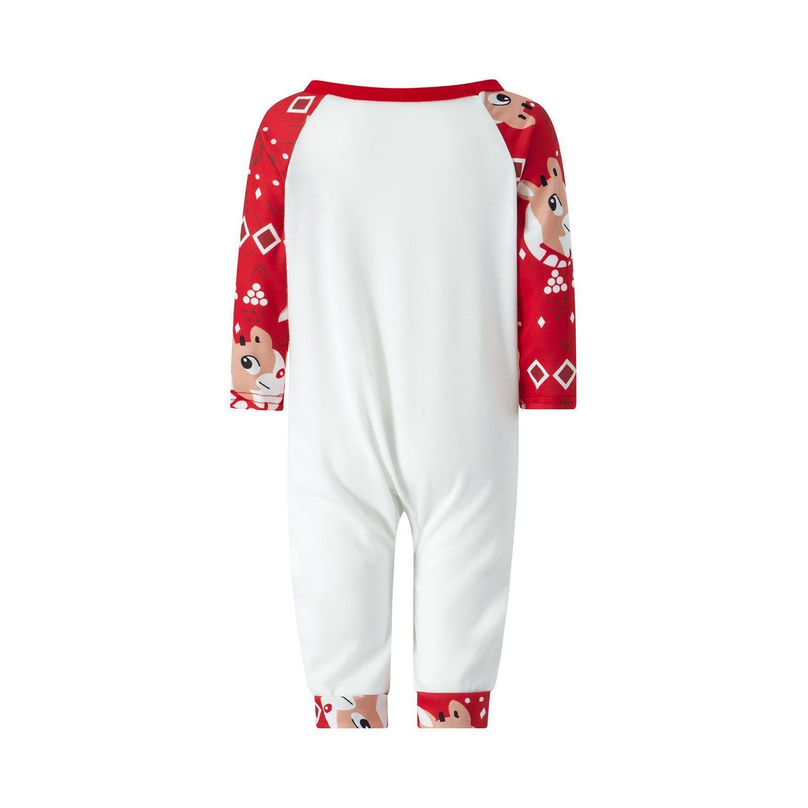 Printed Pajamas Christmas Parent-child Wear Round Neck Long-sleeve Suit