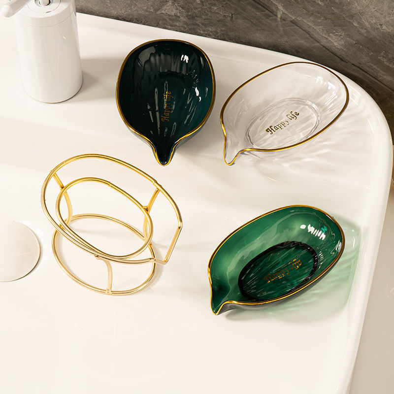 Double Plastic Soap Box with Drain – Bathroom Soap Holder