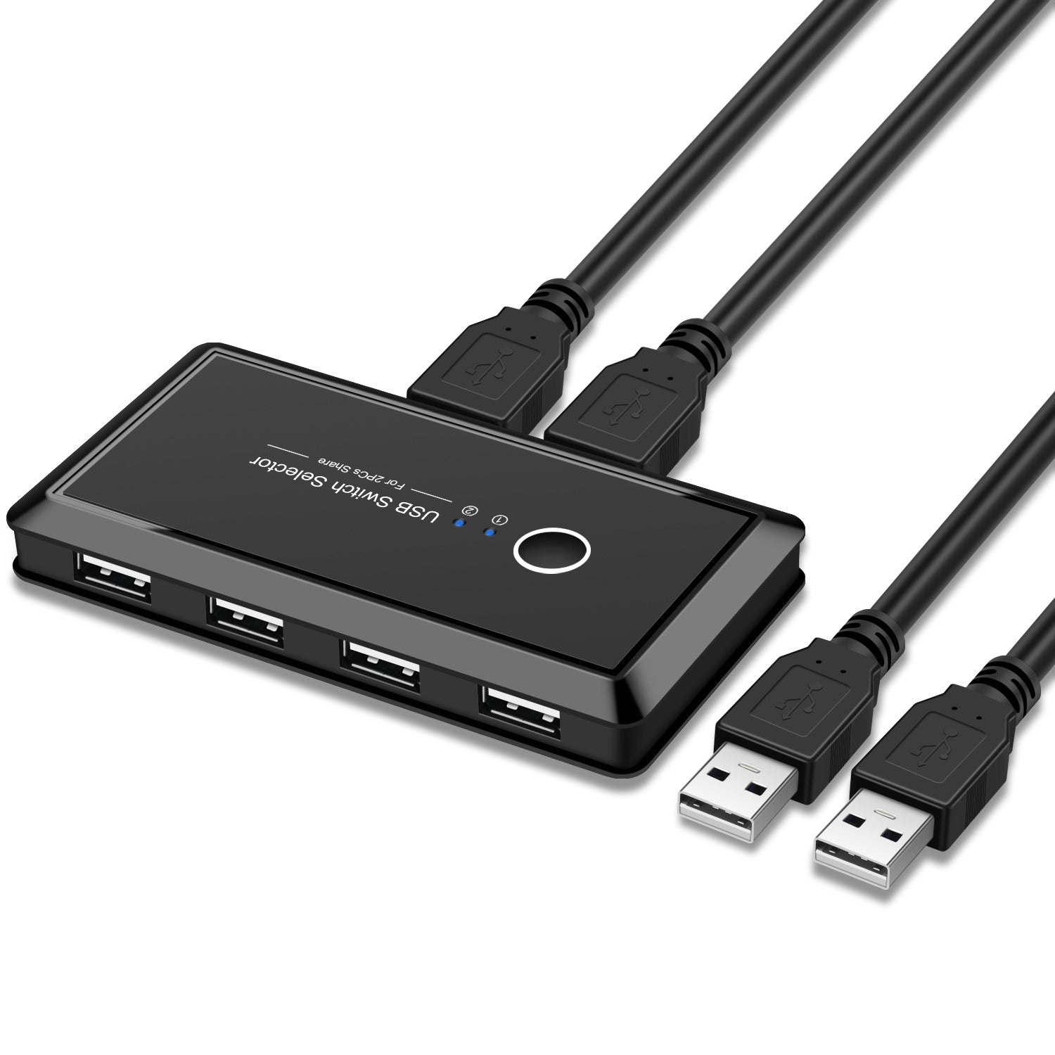 USB 3.0 Switch Selector – 2 Computers Share 4 USB Devices (KVM USB Hub)
